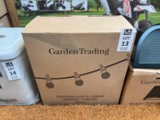 GARDEN TRADING BLACK FESTOON LINEAR SMOKED STRING LIGHTS