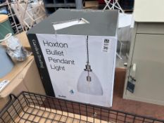 GARDEN TRADING GLASS HOXTON BULLET PENDANT LIGHT