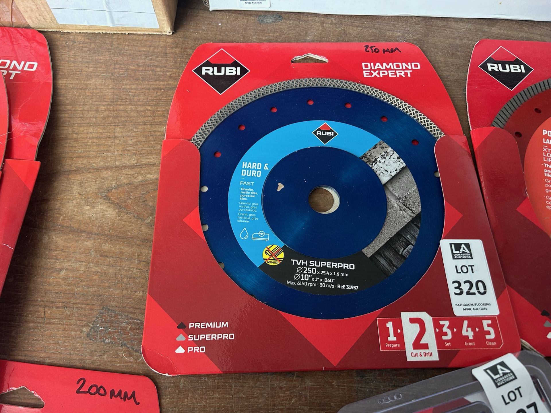 RUBI DIAMOND EXPERT CUTTING DISK 250MM SUITABLE FOR GRANITE, RUSTIC AND ...