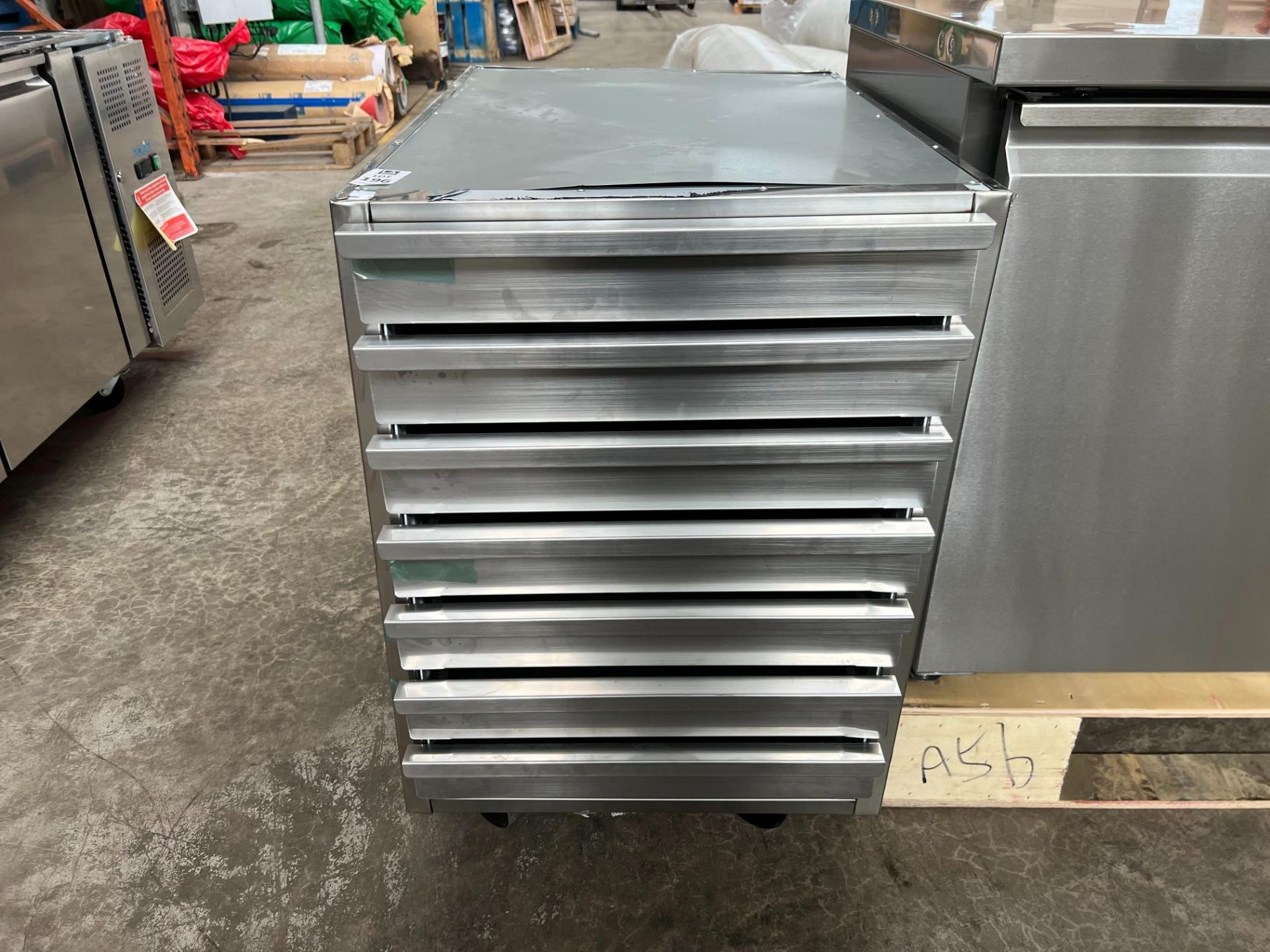 POLAR 7 DRAWER STAINLESS STEEL STORAGE CABINET