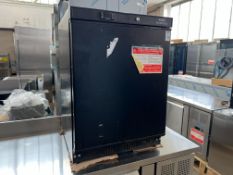 NISBETS ESSENTIALS UNDER COUNTER FRIDGE BLACK - 150LTR - JB197