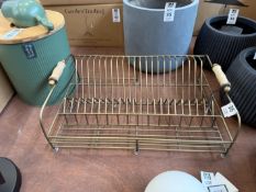 GARDEN TRADING BRASS STYLE DISH DRAINING RACK