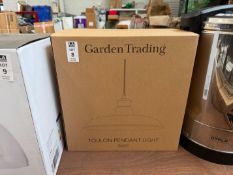 GARDEN TRADING TOULON PENDANT LIGHT - SAGE