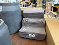 SET OF PETSTBUYI GREY SOFT PET STEPS