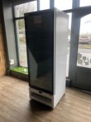 1 DOOR GLASS DISPLAY FREEZER - 6.3FT H X 2.2FT W X 2.6FT D (THIS LOT IS LOCATED IN FIVEMILETOWN