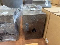 2X GARDEN TRADING FIRELIGHTER BOXES - BLACK GREY