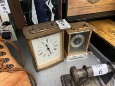 2X ASSORTED MANTEL CLOCKS