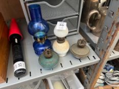 4X ASSORTED OIL LAMPS
