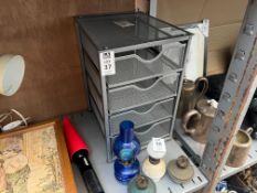 METAL 4-DRAWER DOCUMENT ORGANISER