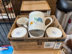 BOX OF 6X DADDY YOU'RE TURTALLY AWESOME! MUGS (NEW)