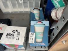 2X REUSABLE TAKEAWAY COFFEE MUGS