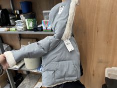 MANGO GREY FLEECE NEW BORN ANORAK - 9 -12M (NEW W/ TAGS)