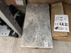 PACK OF GREY MARBLE EFFECT SELF-ADHESIVE TILES
