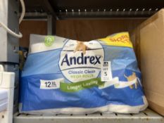PACK OF ANDREX CLASSIC CLEAN TOILET PAPER