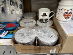 SET OF 6X SIR WINSTON CHURCHILL MUGS (NEW)