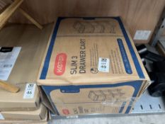 KETER SLIM 3-DRAWER CART