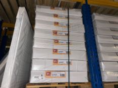 PALLET OF 16 QUINN STANDARD PANEL RADIATORS T22 600MM HIGH X 500MM WIDE ROUND TOP Q22605RT (D14C)