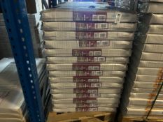 PALLET OF 15 QUINN/WICKES STANDARD PANEL RADIATORS T 11 600MM HIGH X 1000MM WIDE ROUND TOP (B7A)