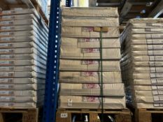 PALLET OF 18 QUINN/WICKES STANDARD PANEL RADIATORS T22 600MM HIGH X 400MM WIDE ROUND TOP (B6B)