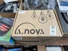 BOX OF LA NOVA FILAMENT STRING LIGHTS
