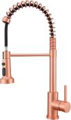 TUTEW ANTIQUE COPPER SPRAYER KITCHEN MIXER TAP