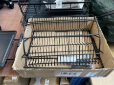 BLACK SPACE-SAVING PULL DOWN METAL ORGANISER