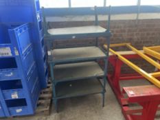 5X HEAVY DUTY STEEL BLUE STILLAGES