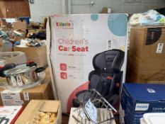 KIDOOLA GREY & BLACK KID'S CAR SEAT