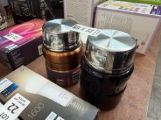 2X THERMOS STAY HOT STAY COOL INSULATED FLASKS