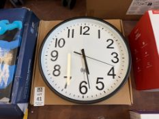 BLACK BOLD WALL CLOCK