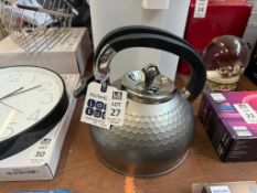 KITCHENCRAFT 2.5L GREY WHISTLING KETTLE