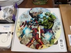 MARVEL THE AVENGERS WALL CLOCK