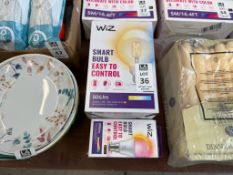 2X ASSORTED WIZ 60W SMART WIFI BULBS