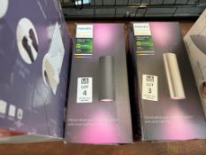 PHILIPS HUE WHITE & COLOUR AMBIANCE OUTDOOR WALL LIGHT - BLACK