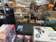 FUR DREAMS FOLDABLE METAL PET CRATE - MEDIUM