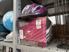 RALEIGH MISSLE II PURPLE BICYCLE HELMET - LARGE