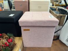 SONGMICS BLUSH PINK STORAGE CUBE