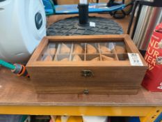 WOODEN DISPLAY TOP JEWELLERY BOX