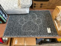 GREY PAW PRINT VINYL COIL ENTRANCE MAT