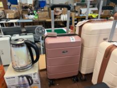 LUGG PINK HARD SHELL CABIN BAG ON WHEELS (NEW)