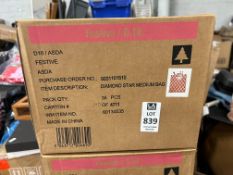 BOX OF 36X DIAMOND STAR MEDIUM GIFT BAGS (NEW)