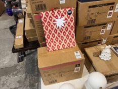 BOX OF 36X DIAMOND STAR MEDIUM GIFT BAGS (NEW)