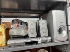 PANASONIC DVD HOME THEATER SOUND SYSTEM W/ SUBWOOFER & SPEAKERS