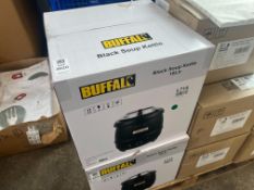 BUFFALO 10L BLACK SOUP KETTLE L715