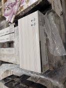 15X BOXES FANAL TILES 25CM X 50CM ALLEGRO MALVA RELIEF 1.25SQM PER BOX