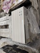 15X BOXES FANAL TILES 25CM X 50CM ALLEGRO MALVA RELIEF 1.25SQM PER BOX