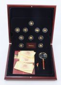 Bulgaria set of 10x .999 gold mini-coins for Bulgarian Olympic History / Athens Olympics 2004. FDC