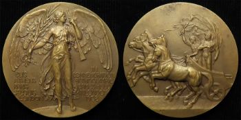 British Commemorative Medal (Olympics related) bronze d.50mm: Olympic Games London 1908,