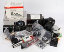 Canon EOS 7D SLR Digital Camera complete with Canon EF 70-300mm f/4.5-5.6 DO IS USM and SIGMA 18-