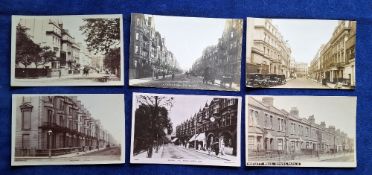 Postcards, London Suburbs, 30 cards, RP's including Marylebone Rd, Cleveland Gdns, Leinster Gdns,